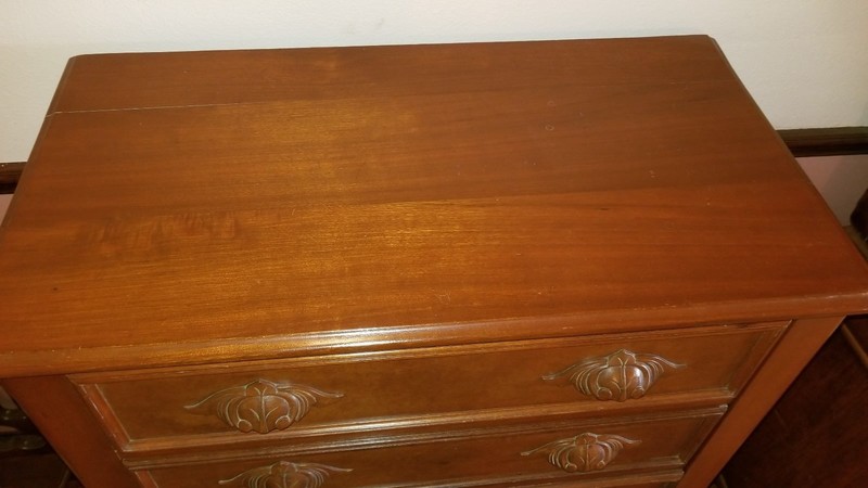 American Victorian Solid Walnut Lockside 6 Drawer Chest 1860-70's gallery