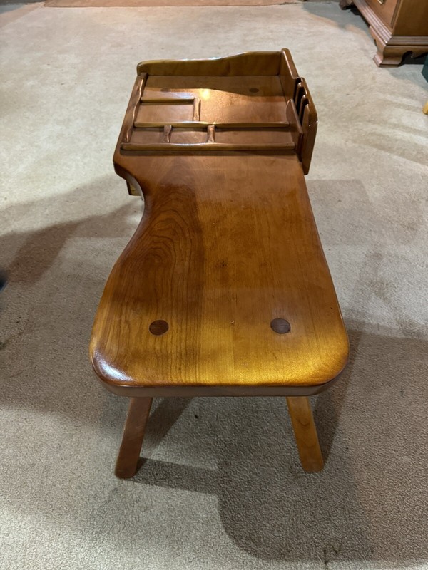 Vintage Cushman Colonial Creations Maple Cobblers Bench Table Rustic gallery