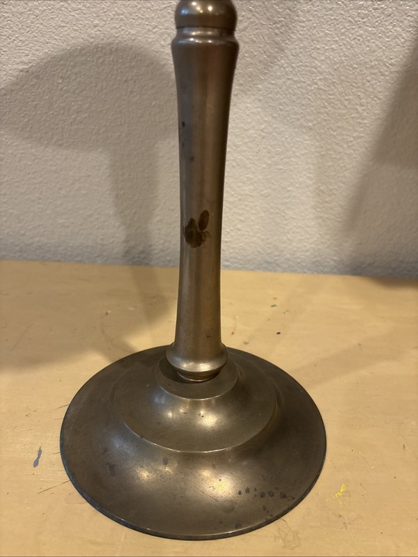 Vintage White & Gray Marble And Brass Plant Stand Accent Table 12”x17.5” gallery