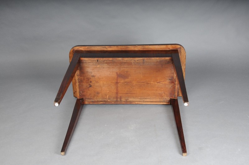 Antique English Console Table Wall-Mounted Card Table, Mahogany gallery