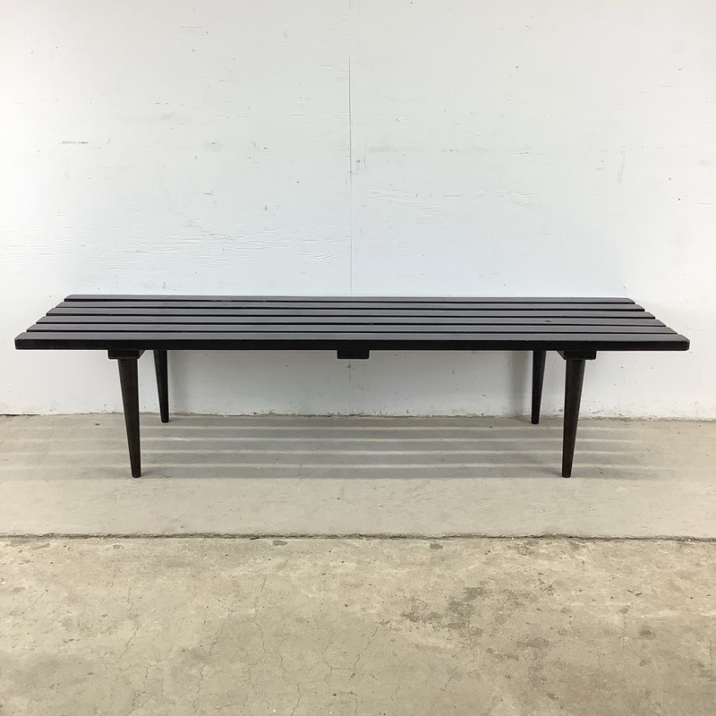Mid-Century Slat Bench or Coffee Table gallery