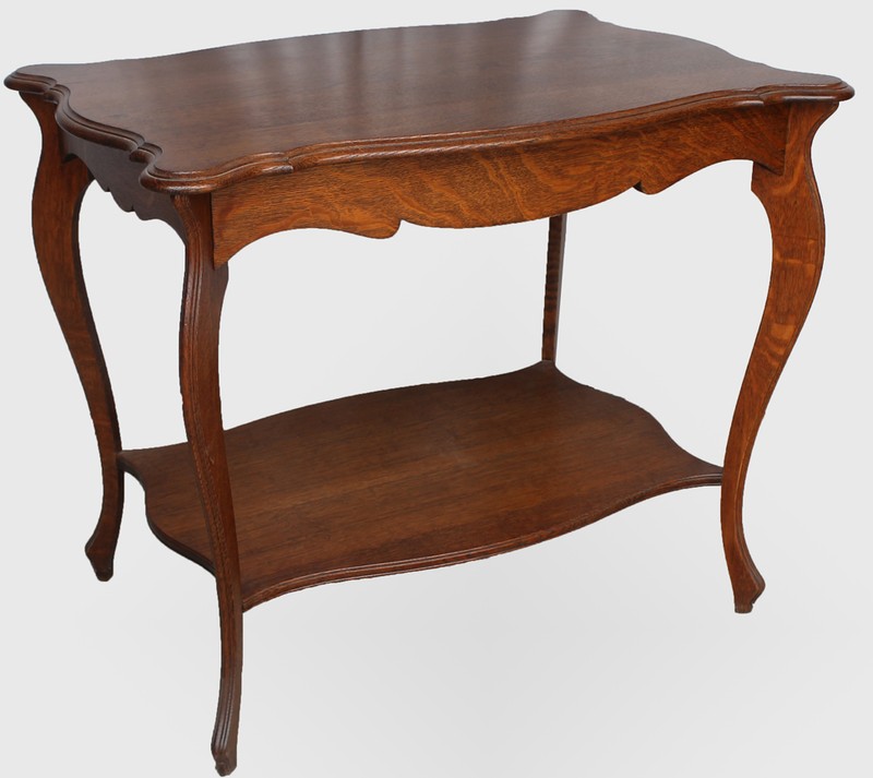 Antique Quarter Sawn Oak Lamp Parlor or Small Table