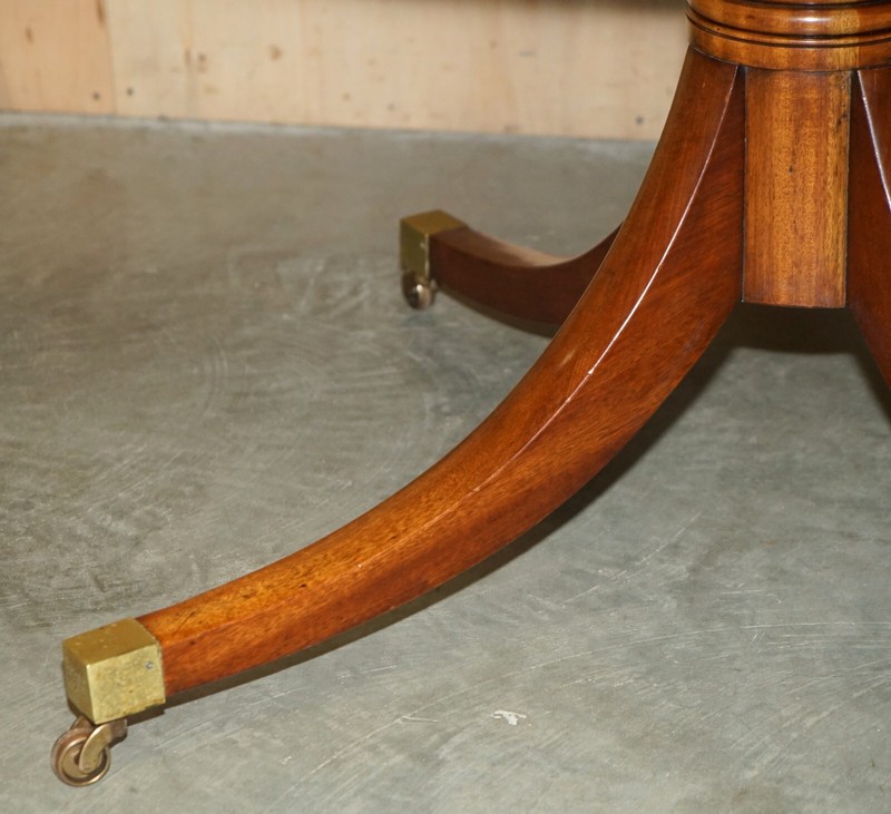 LARGE 152.5CM WIDE BURR WALNUT MACASSAR EBONY REGENCY ROUND DINING TABLE SEATS 8 gallery
