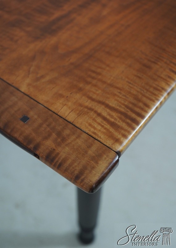 L71410: Vintage Tiger Maple Farmhouse Style Dining Table gallery