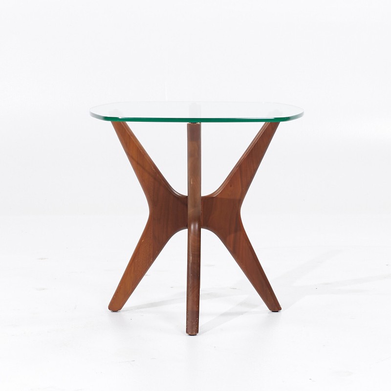Adrian Pearsall Mid Century Walnut Jacks Side Tables - Pair gallery