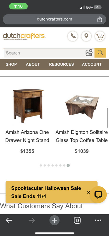 Antique Amish Bedside Table gallery