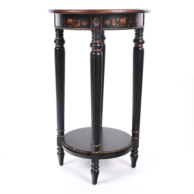 Black & Gilt Painted Gueridon Table gallery