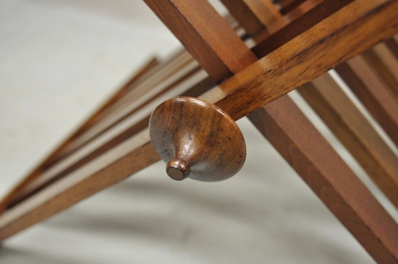 Stewart MacDougall Kipp Stewart Drexel Walnut Folding Campaign Table (B) gallery