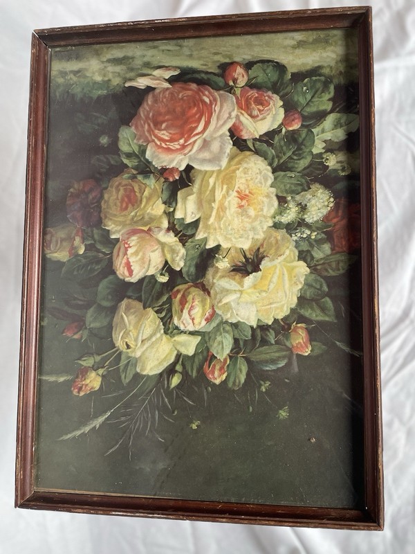 Vintage Floral Theme Folding Table gallery