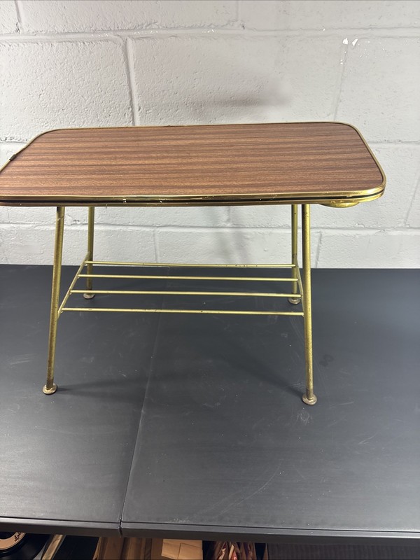 Newiste Mid Century Coffee Table & Magazine Rack, 1950s gallery