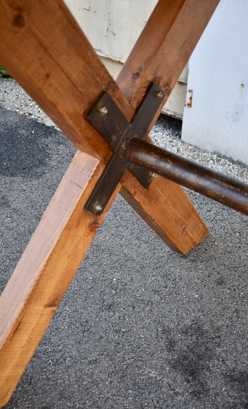 Pine "X" Base Trestle Table gallery