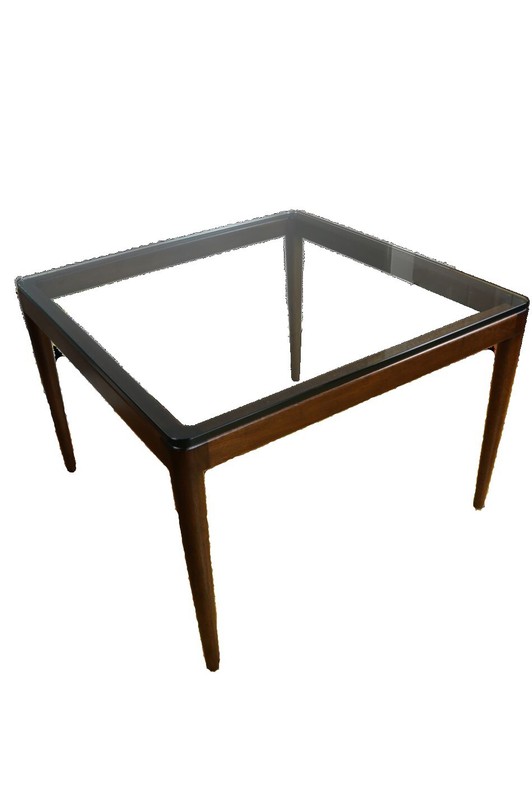 Widdicomb Modern designed by T.H. Robsjohn-Gibbings Glass Top Cocktail Table 