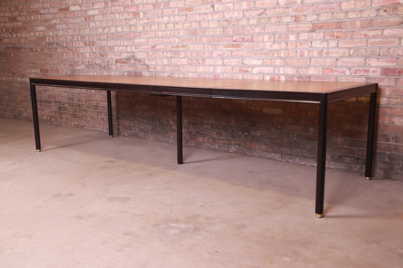 Harvey Probber Teak Mahogany Extension Dining Table, Newly Refinished gallery