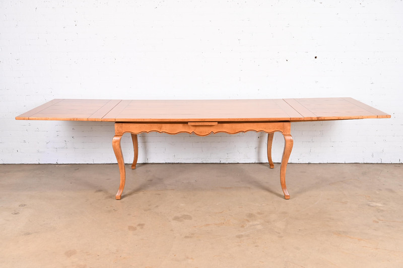 Baker Furniture Italian Provincial Maple Harvest Farm Table, Newly Refinished gallery