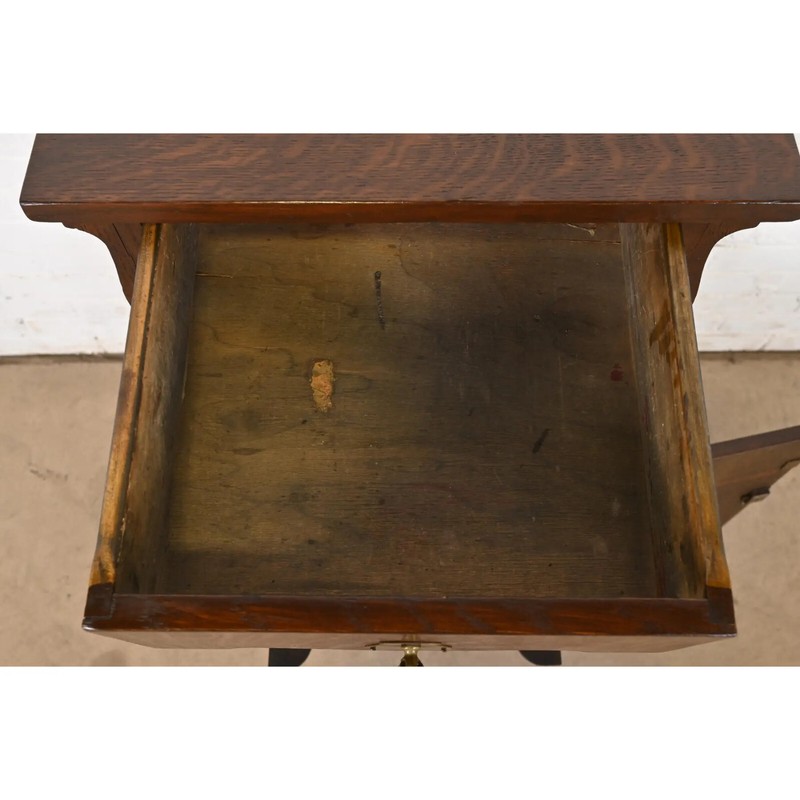 Stickley Brothers Style Antique Mission Oak Arts & Crafts Cellarette, Circa 1910 gallery
