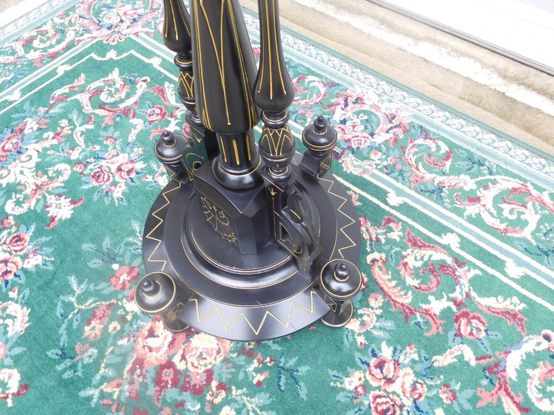 OUTSTANDING VICTORIAN RENAISSANCE EBONIZED PEDESTAL gallery