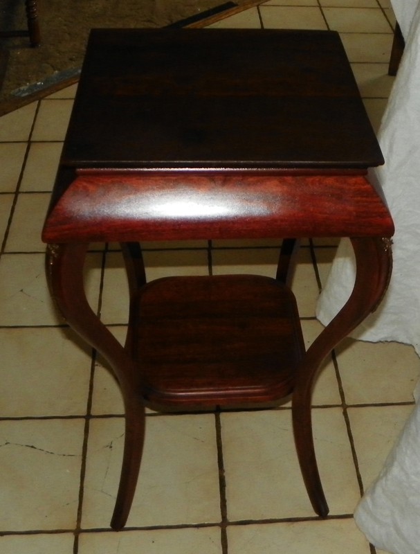 Cherry Stained 2 Tier Plant Stand / Side Table (PS65) gallery