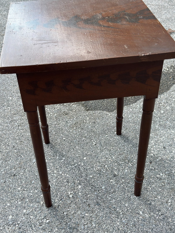 antique paint decorated farm table stand primitive folk art 1800s gallery