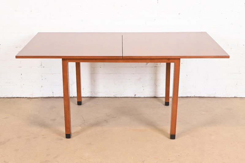 Edward Wormley for Dunbar Mid-Century Modern Walnut Flip Top Dining Table