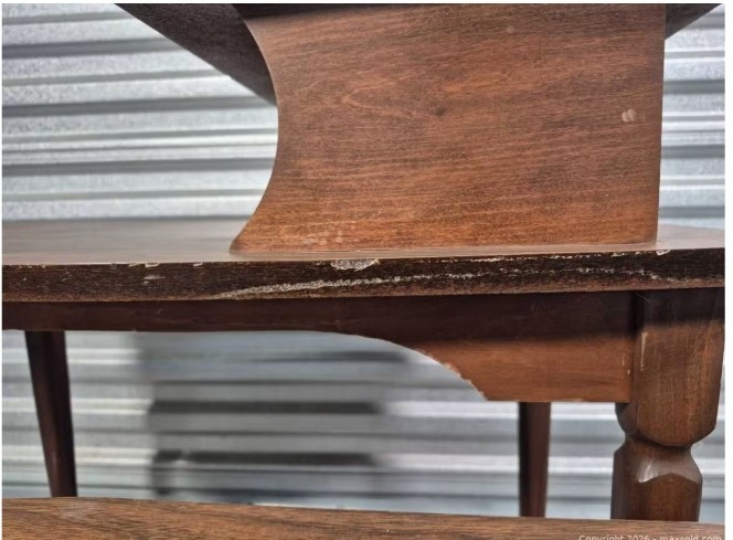 Mid Century Modern Two‑Tier End Table + Matching Coffee Table – Walnut gallery