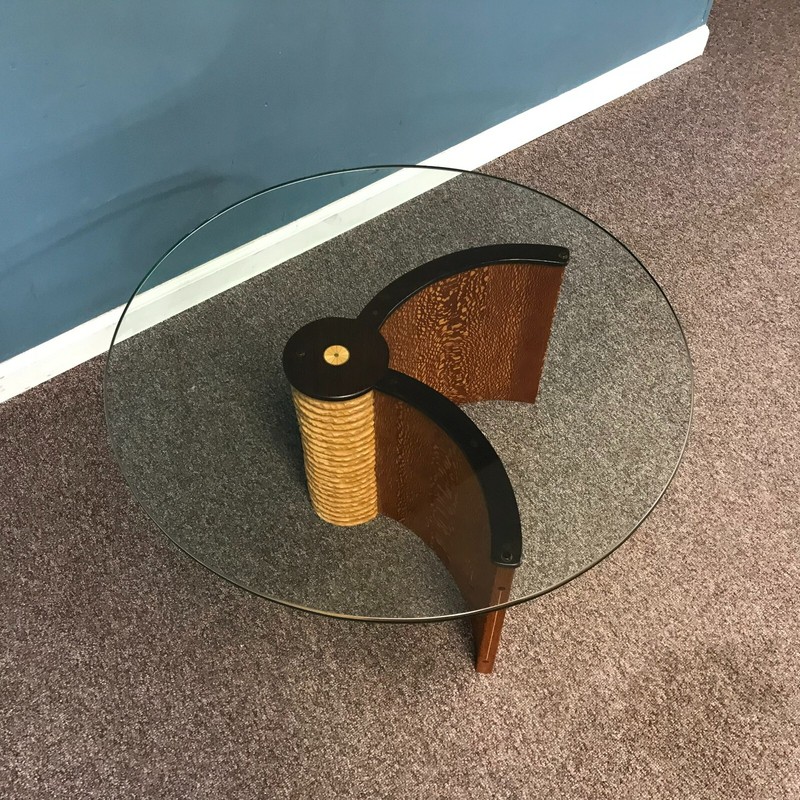 Artist Made Coffee Table Burl Maple Walnut gallery