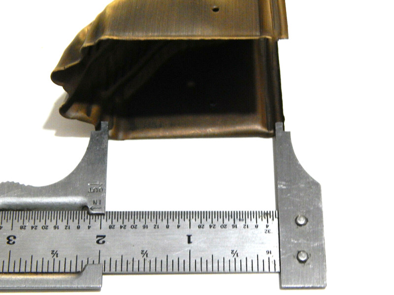 Table Leg Claw Foot Cap Duncan Phyfe Style Large Stamped Brass Antique Finish gallery