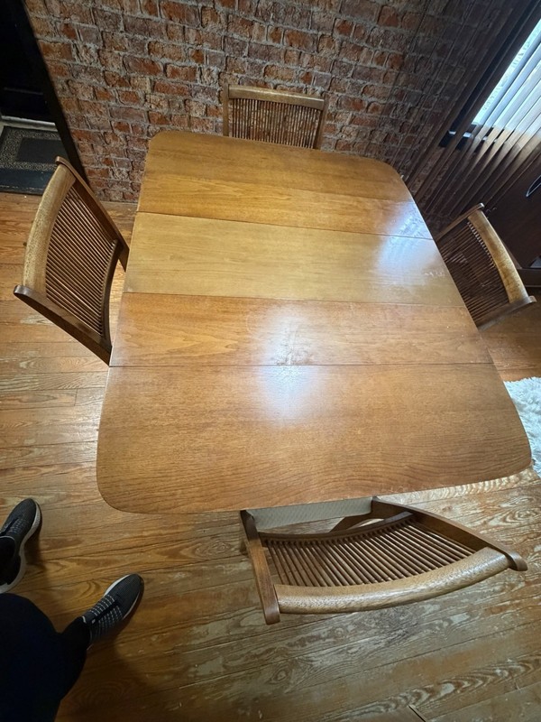John Van Koert Profile for Drexel Mid-Century Modern MCM Dining Table & 4 Chairs gallery