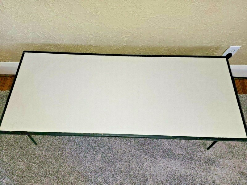 MCM Vtg Coffee Table Retro Formica Top Gray w Metal Hairpin Legs Home Furniture gallery