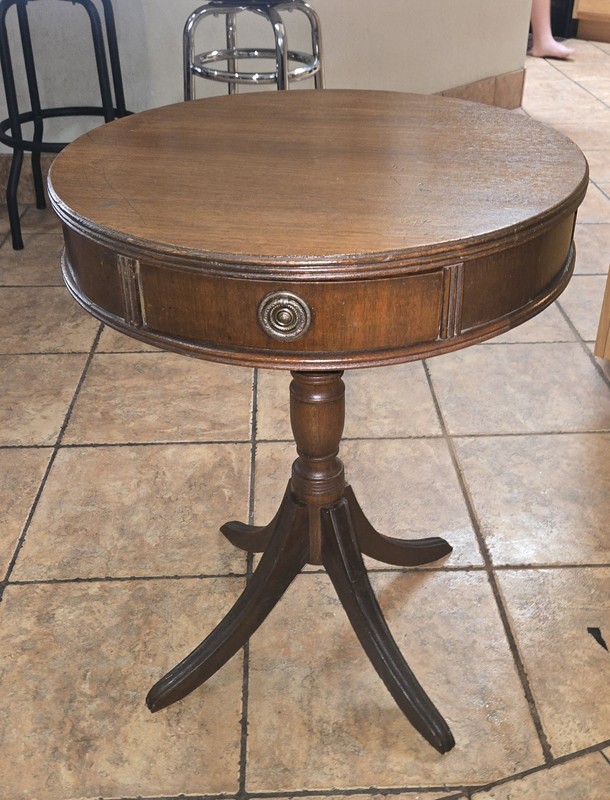 Antique Mahogany Drum Table Duncan - Phyfe Style Late 19th C SHOP CLOSE JULY!