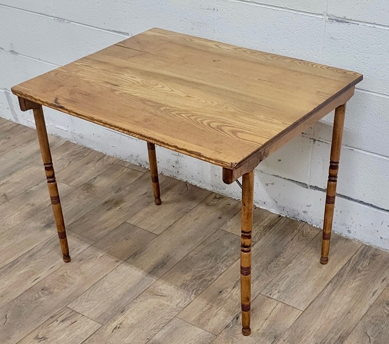 Antique American Folding Work Table Accent Table Sewing Table gallery