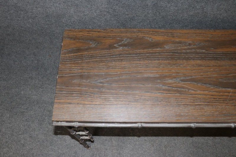 Bagues Style Metal & Laminate or Formica Top Console Table gallery