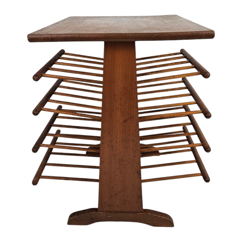 Vintage End Table Magazine Tree Frank Josef Style Danish Scandi Mid-Century gallery