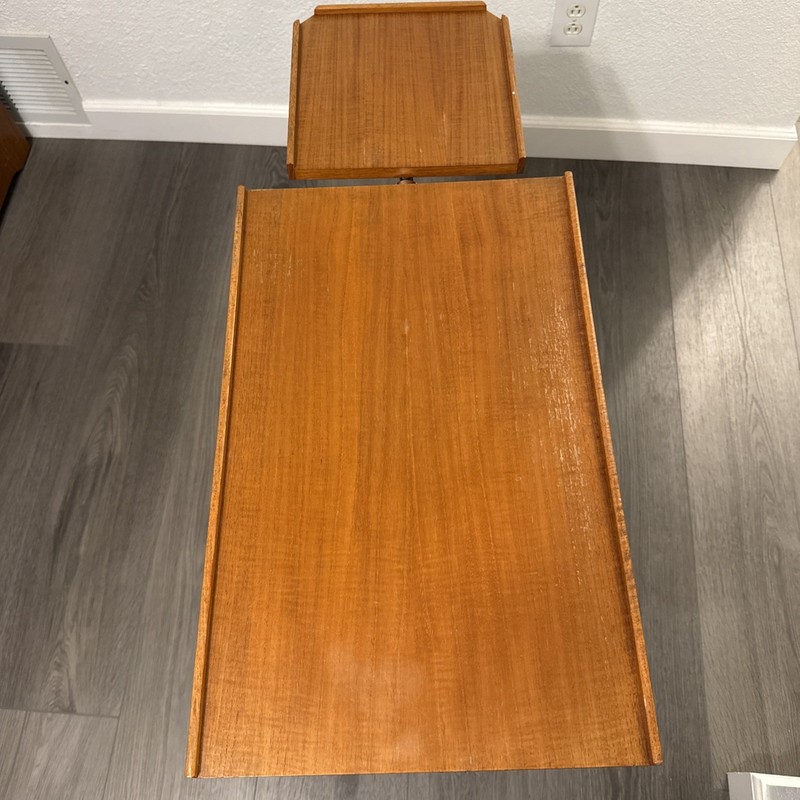 HMN Mid Century Danish Teak Adjustable Tray Table gallery