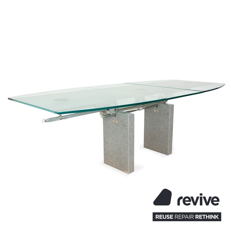 Ronald Schmitt K5000/E Glass Dining Table Silver Granite Manual Function gallery