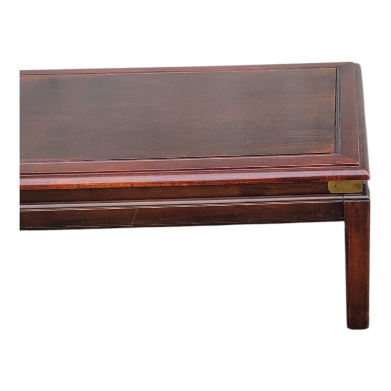 1940s Modern Mahogany Coffee Table — Fully Refurbished, Elegant Design gallery