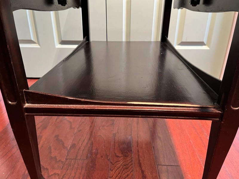 Early Mid Century Two Tier and Two Leafs Convertible Tea Table gallery