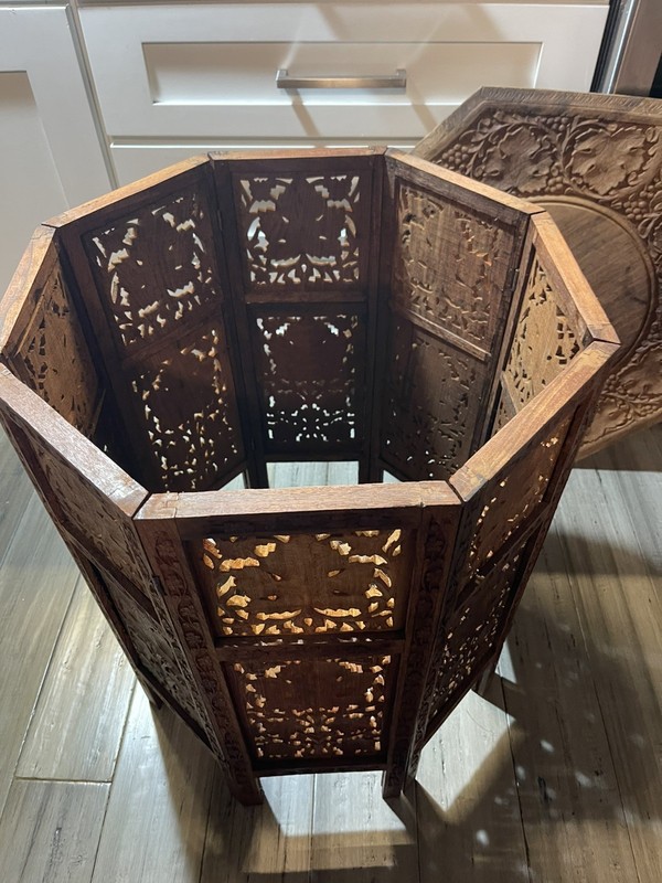 Vintage Anglo Indian Octaganal Side Table gallery