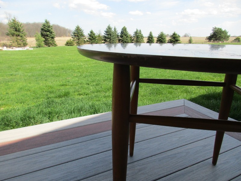 Mid Century Modern Circular Coffee Table by Mersman Furniture 8088 gallery