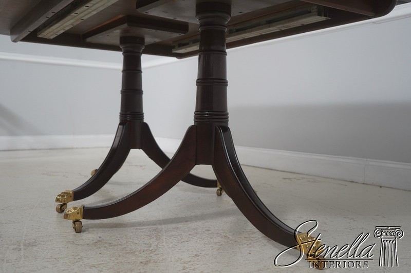 L70904: STICKLEY Mahogany Double Pedestal Dining Table gallery