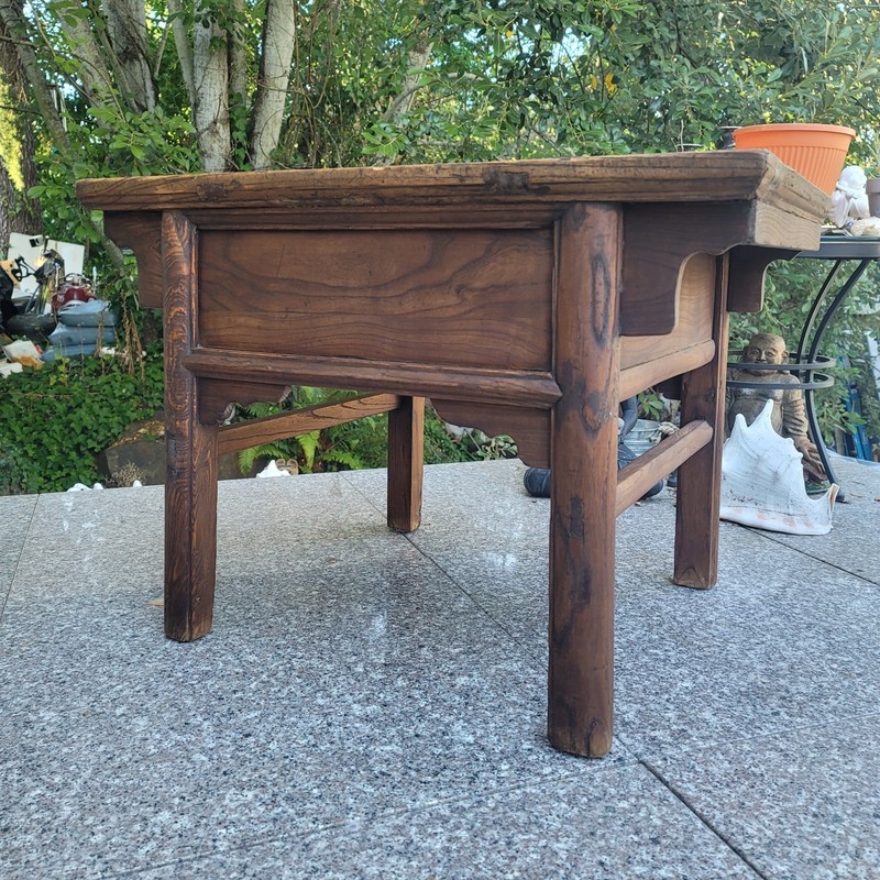 Antique Solid Elmwood Accent Table 19th Century gallery