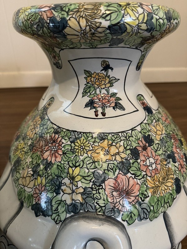 RARE! Set Of 2 MCM Hollywood Regency, Hand Painted Turtle Garden Tables gallery