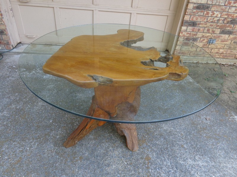 Live Edge Tree Root Base Table