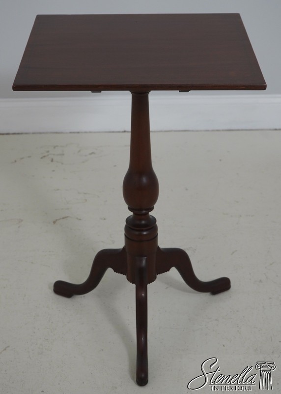 L71202: NATHAN MARGOLIS Mahogany Tilt Top Pedestal Table gallery