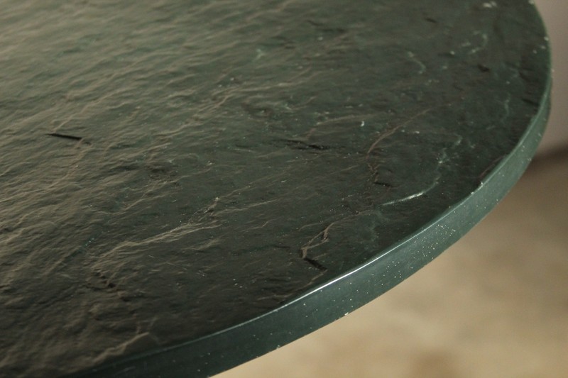 Sculptural Walnut and Slate Dining Table After Vladimir Kagan, 1950s MCM gallery