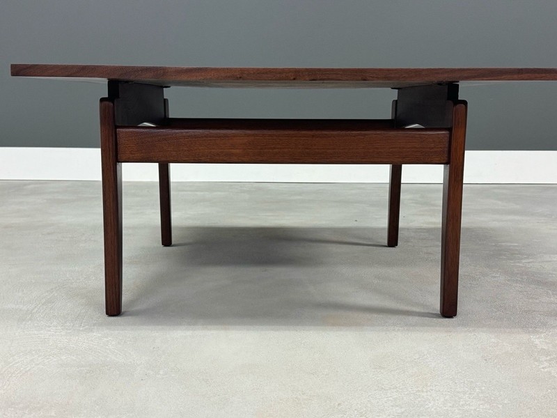 Jens Risom Refinished Walnut Square Coffee Table Mid Century Modern gallery