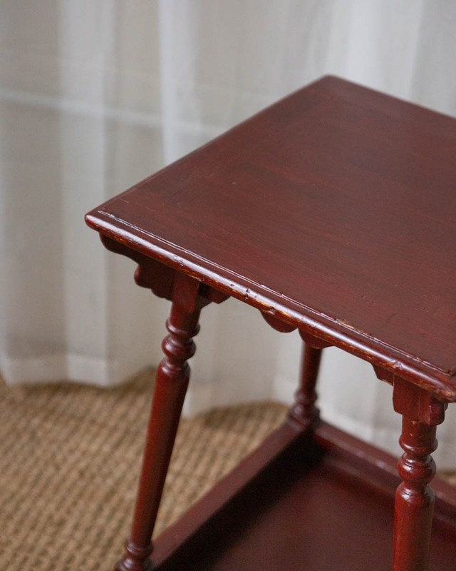 Antique Painted Oak Side Table gallery