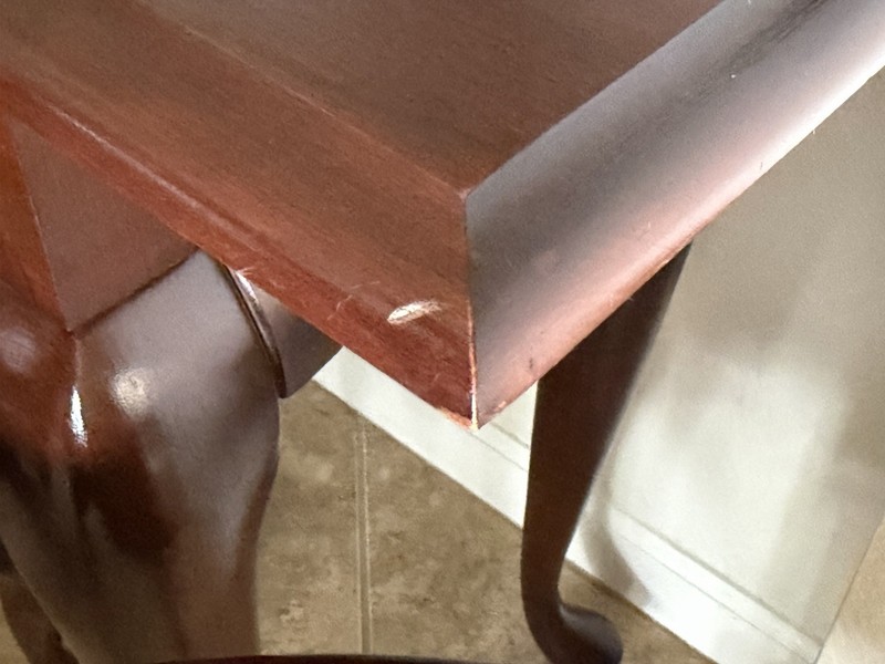 Vintage Broyhill Cherry End Tables, Sofa Table, And Butler’s Tray Table gallery