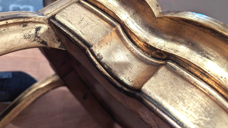 Antique French Louis XV Style Hand Painted Side Table gallery