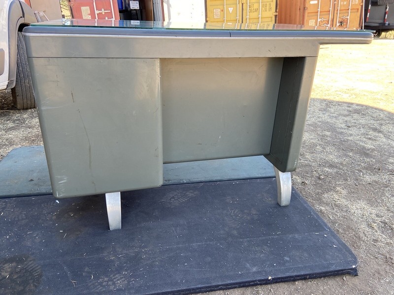 Vintage General Fireproofing Co. Tanker Desk Table- Mid Century gallery