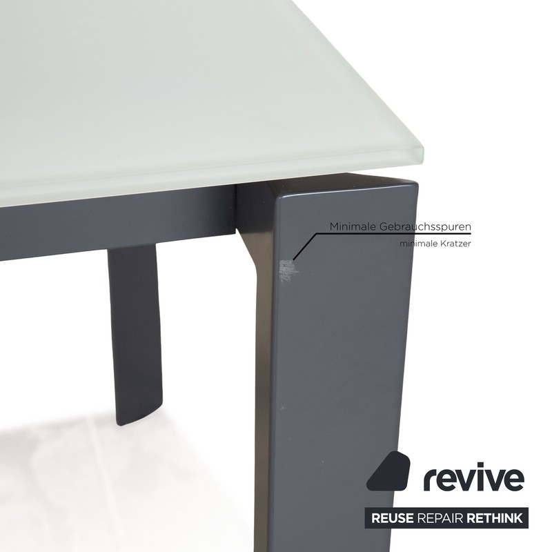 Bonaldo Twice Glass Dining Table White Matt Extendable 180/225/270 x 76 x 90 cm gallery